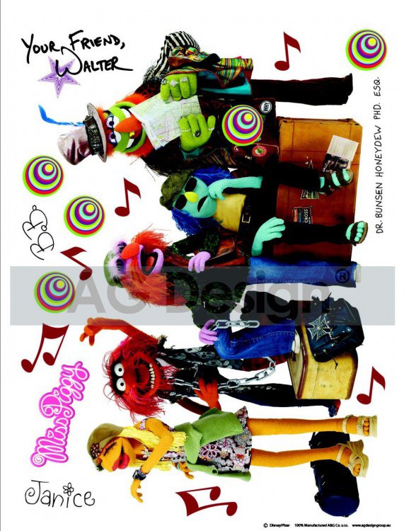 Dječje naljepnice Muppets DK-1704, 85x65 cm