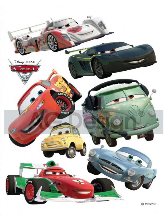 Dječje naljepnice Cars i rallye DK-0886, 85x65 cm
