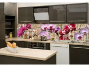 Samoljepljiva foto tapeta za kuhinje Orhideja KI-260-026, 260x60 cm Samoljepljive - Za kuhinje