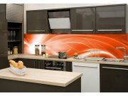 Samoljepljiva foto tapeta za kuhinje Narančasta apstrakcija KI-260-037, 260x60 cm
