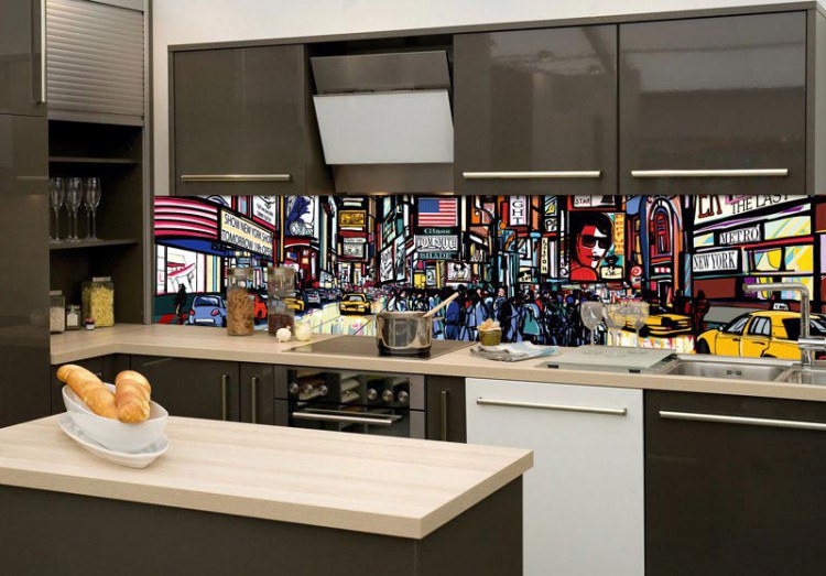Samoljepljiva foto tapeta za kuhinje Ulice NY KI-180-040, 180x60 cm - Za kuhinje