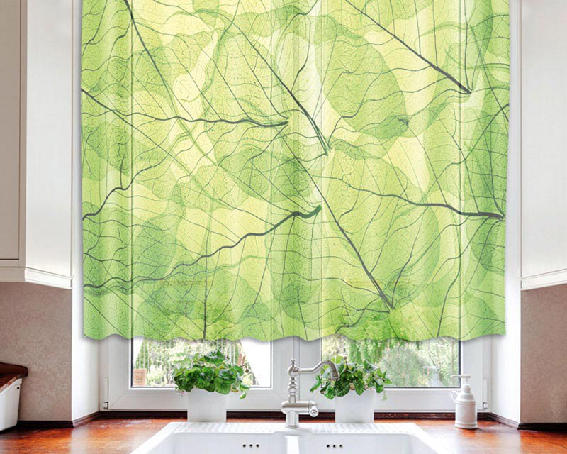 Zavjesa Listovi VO-140-020, 140x120 cm