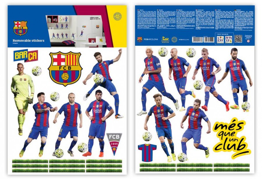 Dječje naljepnice FC Barcelona team BAR35