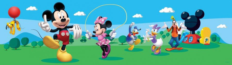 Samoljepljiva bordura Mickey Mouse Club House WBD8079 - Naljepnice za djecu