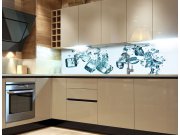 Samoljepljiva foto tapeta za kuhinje Ledene kocke KI-260-002, 260x60 cm Samoljepljive - Za kuhinje