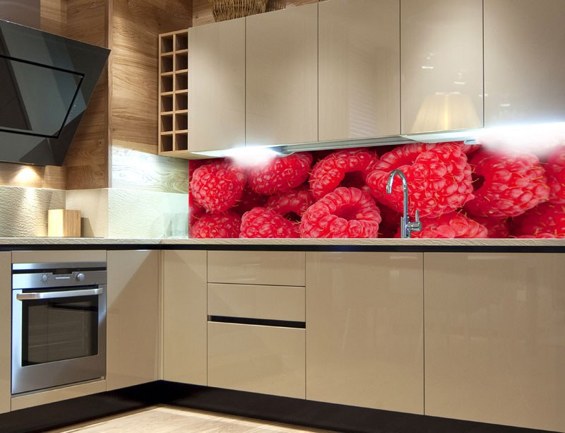 Samoljepljiva foto tapeta za kuhinje Raspberry KI-180-004, 180x60 cm - Za kuhinje