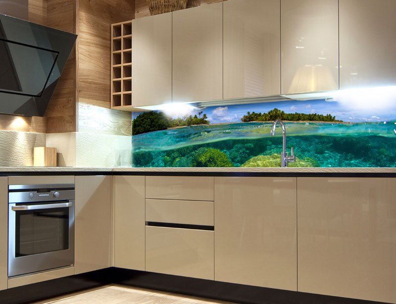 Samoljepljive - Za kuhinje - Samoljepljiva foto tapeta za kuhinje Coral Reef KI-180-013, 180x60 cm Samoljepljiva foto tapeta za kuhinje Coral Reef KI-180-013, 180x60 cm - Za kuhinje