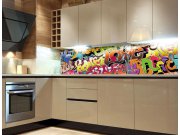 Samoljepljiva foto tapeta za kuhinje Graffiti KI-180-020, 180x60 cm Samoljepljive - Za kuhinje