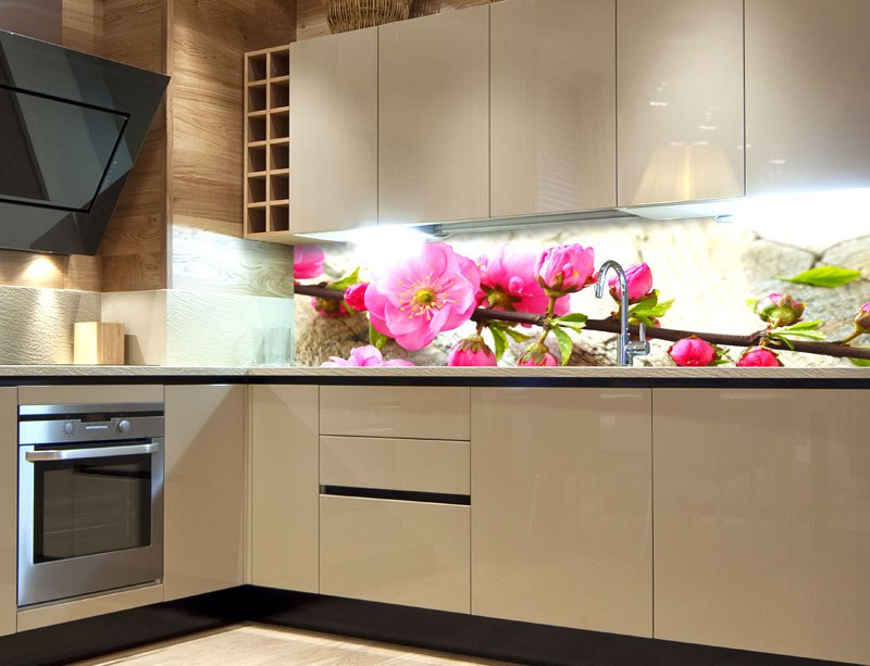 Samoljepljiva foto tapeta za kuhinje Sakura KI-260-053, 260x60 cm