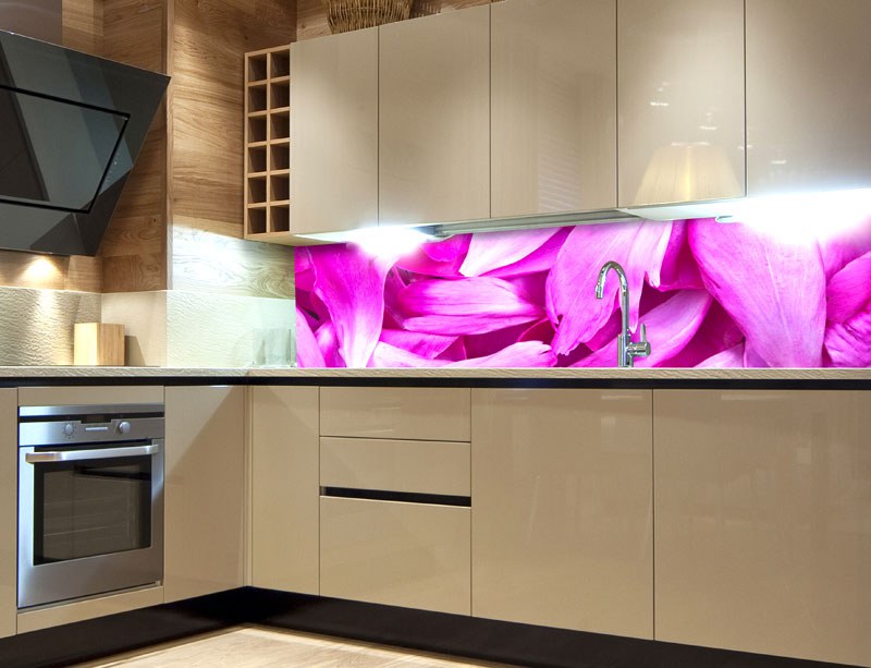 Samoljepljive - Za kuhinje - Samoljepljiva foto tapeta za kuhinje Ljubičaste latice KI-260-055, 260x60 cm Samoljepljiva foto tapeta za kuhinje Ljubičaste latice KI-260-055, 260x60 cm - Za kuhinje