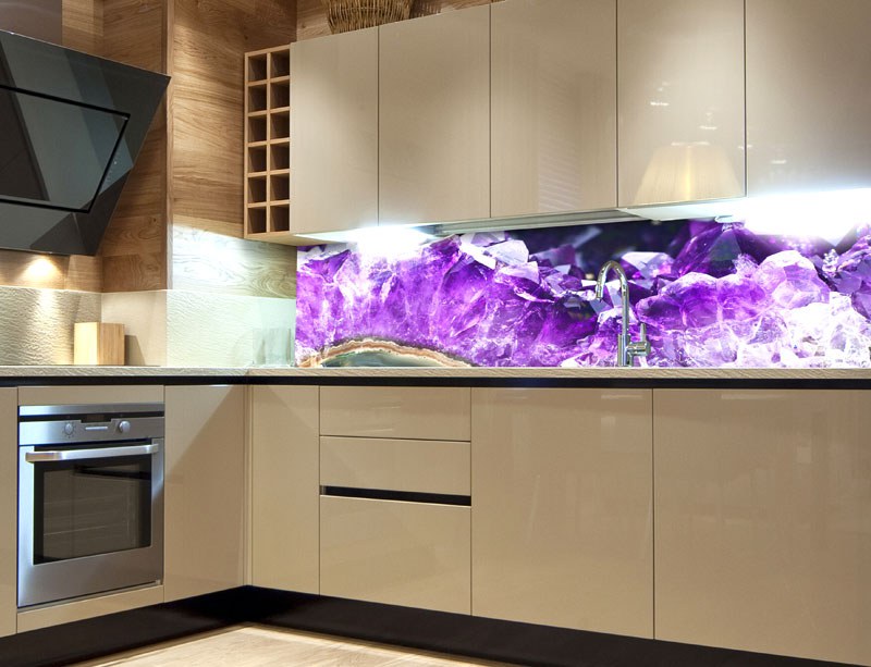 Samoljepljiva foto tapeta za kuhinje Amethyst KI-180-065, 180x60 cm - Za kuhinje