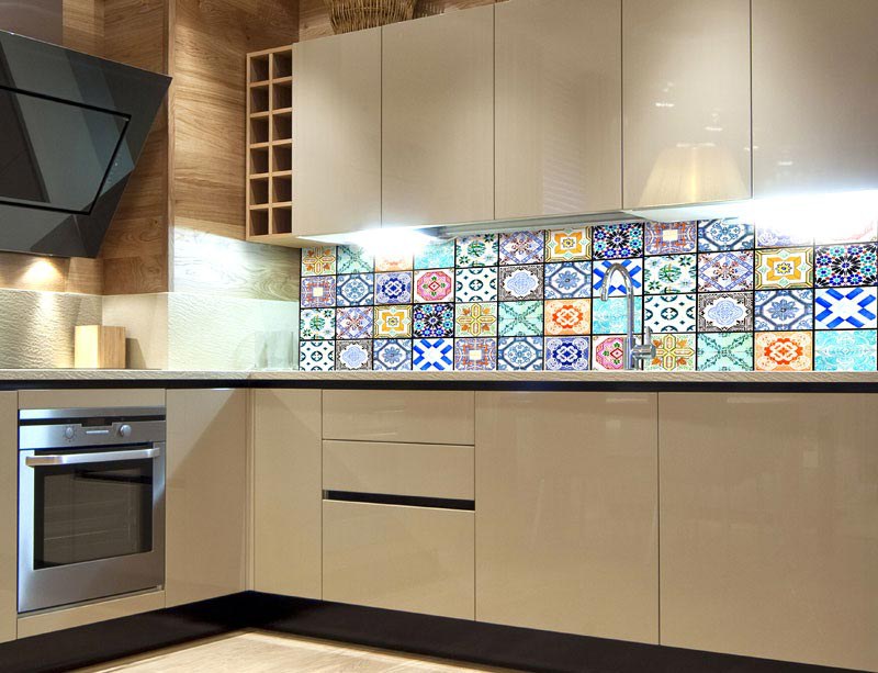 Samoljepljiva foto tapeta za kuhinje Pločice KI-260-079, 260x60 cm - Za kuhinje