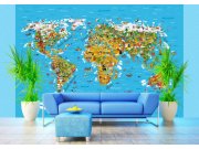 Foto tapeta AG Karta svijeta FTS-1320 | 360x254 cm