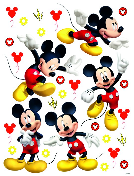 Samoljepljiva dekoracija Mickey Mouse DK-2311, 85x65 cm - Naljepnice za djecu