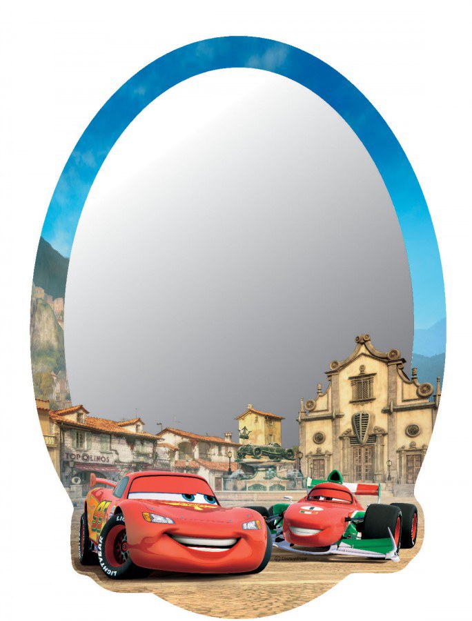 Dječje naljepnice ogledalo Cars DM-2106, 15x22 cm - Naljepnice za djecu