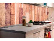 Samoljepljiva foto tapeta za kuhinje - Drveni zid KI-180-086 | 180x60 cm