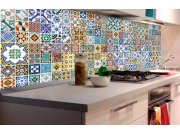 Samoljepljiva foto tapeta za kuhinje - Portugalske pločice KI-180-097 | 180x60 cm Samoljepljive - Za kuhinje