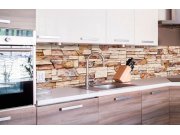 Samoljepljiva foto tapeta za kuhinje - Kameni zid KI-260-088 | 260x60 cm Samoljepljive - Za kuhinje