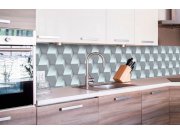 Samoljepljiva foto tapeta za kuhinje - Zid 3D kocke KI-260-096 | 260x60 cm Samoljepljive - Za kuhinje
