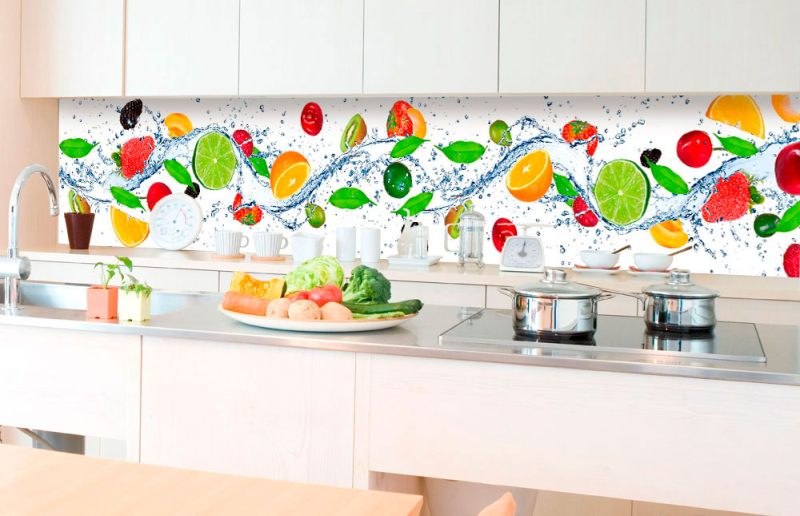 Samoljepljiva foto tapeta za kuhinje Fruits KI-350-001 | 350x60 cm Samoljepljiva foto tapeta za kuhinje Fruits KI-350-001 | 350x60 cm