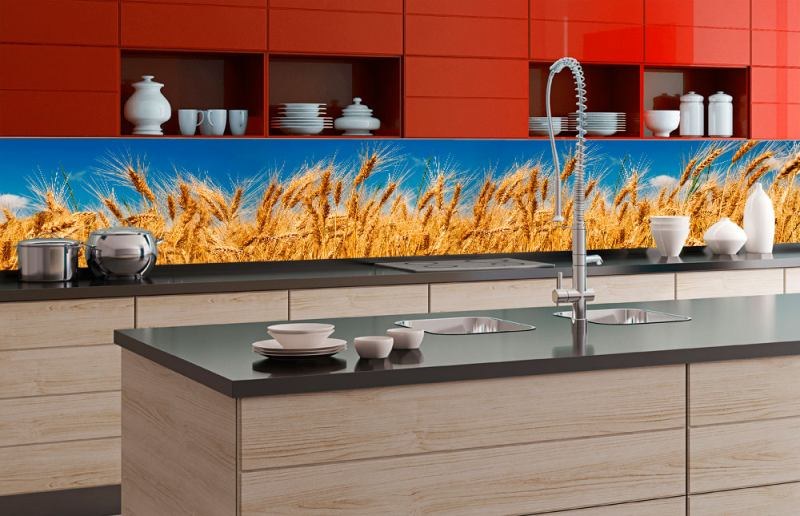 Samoljepljiva foto tapeta za kuhinje Wheat Field KI-350-011 | 350x60 cm Samoljepljiva foto tapeta za kuhinje Wheat Field KI-350-011 | 350x60 cm