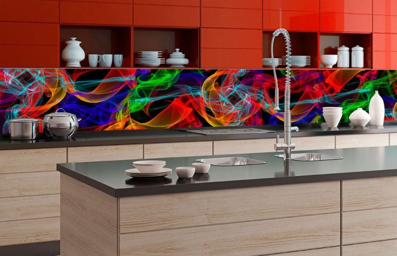 Samoljepljiva foto tapeta za kuhinje Elegance Lines KI-350-018 | 350x60 cm - Za kuhinje