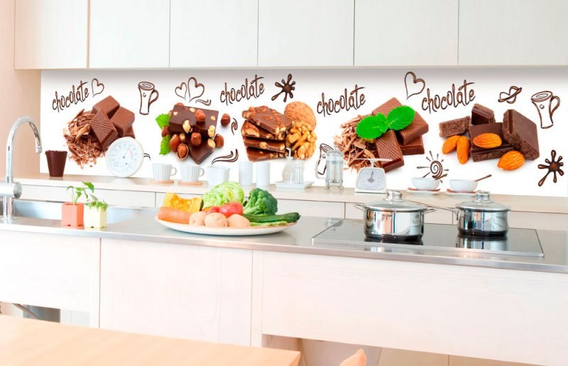 Samoljepljiva foto tapeta za kuhinje Čokolada KI-350-021 | 350x60 cm - Za kuhinje