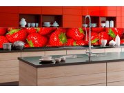 Samoljepljiva foto tapeta za kuhinje Jagode KI-350-025 | 350x60 cm Samoljepljive - Za kuhinje
