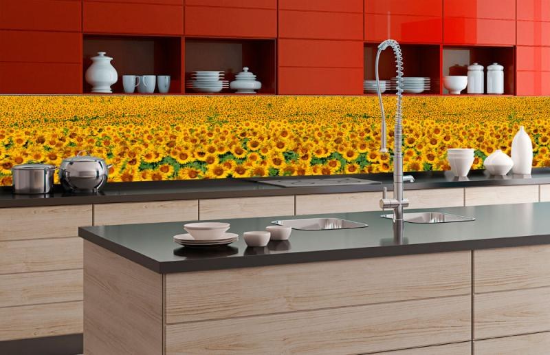 Samoljepljiva foto tapeta za kuhinje Svncokreti KI-350-030 | 350x60 cm Samoljepljiva foto tapeta za kuhinje Svncokreti KI-350-030 | 350x60 cm