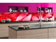 Samoljepljiva foto tapeta za kuhinje Red Petals KI-350-056 | 350x60 cm Samoljepljive - Za kuhinje