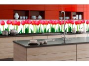 Samoljepljiva foto tapeta za kuhinje Bed of Tulips KI-350-058 | 350x60 cm