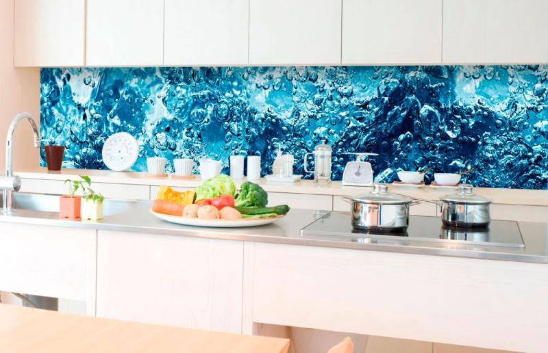 Samoljepljive - Za kuhinje - Samoljepljiva foto tapeta za kuhinje Sparkling Water KI-350-060 | 350x60 cm Samoljepljiva foto tapeta za kuhinje Sparkling Water KI-350-060 | 350x60 cm - Za kuhinje