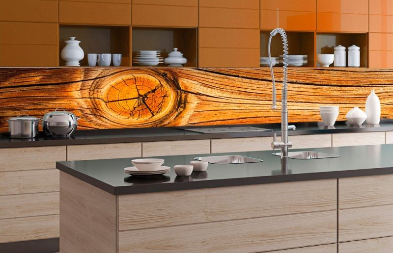 Samoljepljive - Za kuhinje - Samoljepljiva foto tapeta za kuhinje Wood Knot KI-350-061 | 350x60 cm Samoljepljiva foto tapeta za kuhinje Wood Knot KI-350-061 | 350x60 cm - Za kuhinje