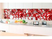 Samoljepljiva foto tapeta za kuhinje Red Crystal KI-350-071 | 350x60 cm