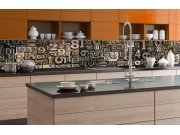 Samoljepljiva foto tapeta za kuhinje Typeset KI-350-077 | 350x60 cm Samoljepljive - Za kuhinje