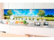 Samoljepljiva foto tapeta za kuhinje - Stablo na livadi KI-350-085 | 350x60 cm