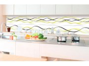 Samoljepljiva foto tapeta za kuhinje - Žvti valovi KI-350-100 | 350x60 cm Samoljepljive - Za kuhinje