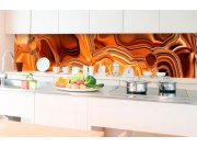 Samoljepljiva foto tapeta za kuhinje - Tekvća kromirana bronca KI-350-102 | 350x60 cm Samoljepljive - Za kuhinje