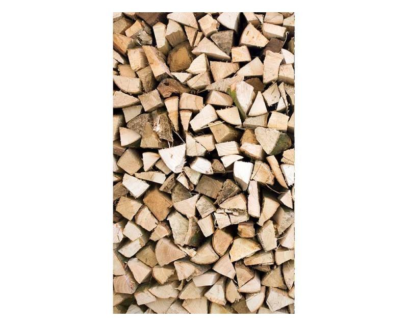 Flis foto tapeta Drveni trupci MS20161 | 150x250 cm - Od flisa