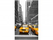 Flis foto tapeta Taxi u gradu MS20008 | 150x250 cm Od flisa