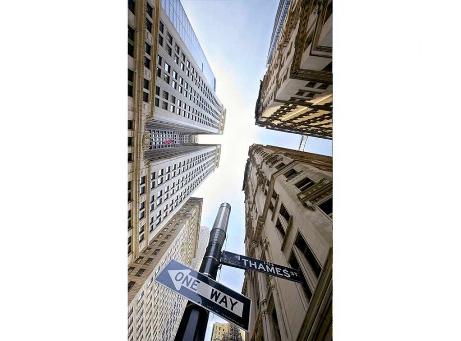 Flis foto tapeta Neboderi na Broadwayu MS20011 | 150x250 cm - Od flisa