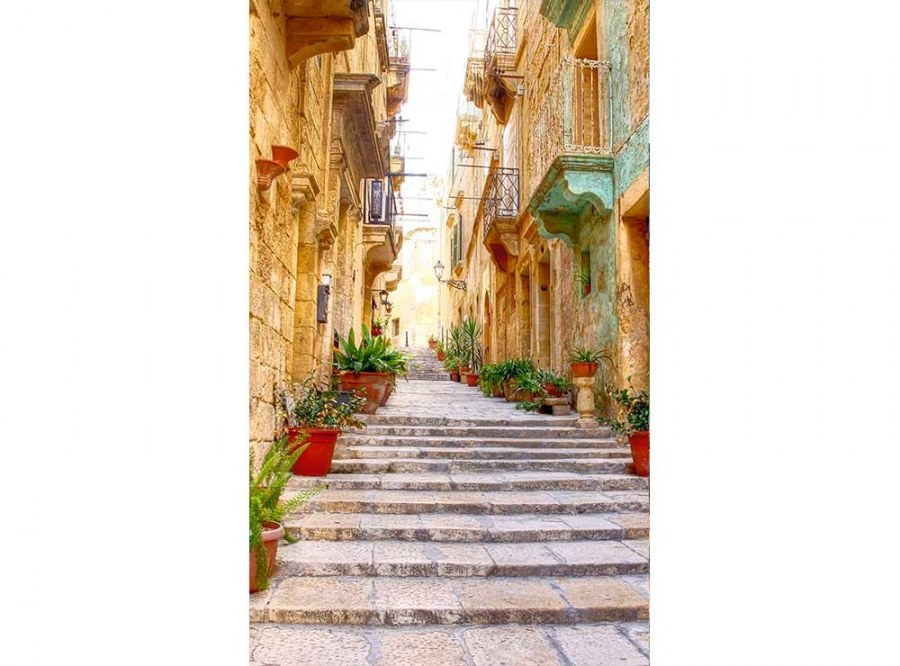 Flis foto tapeta Uska ulica MS20047 | 150x250 cm - Od flisa