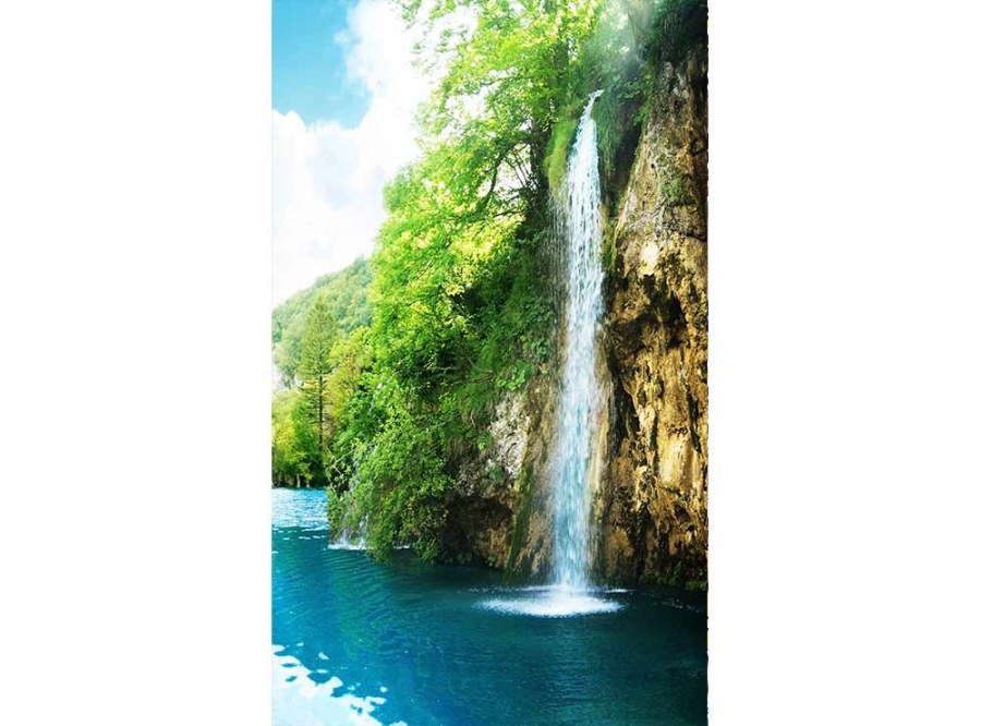 Flis foto tapeta Relax u šumi MS20085 | 150x250 cm - Od flisa