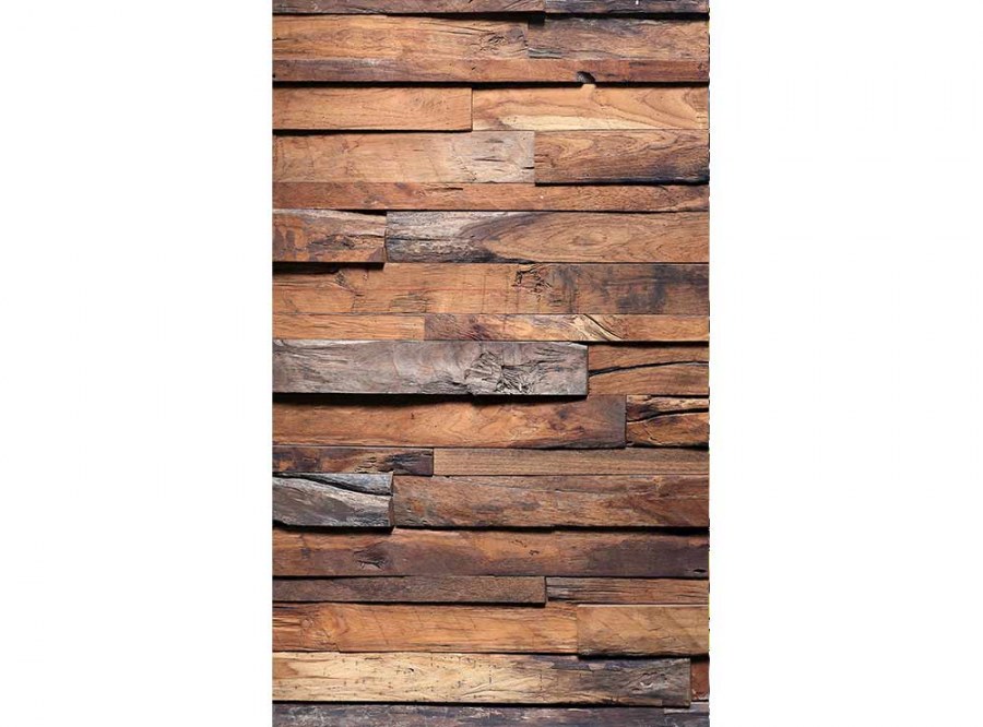 Flis foto tapeta Zid od drva MS20158 | 150x250 cm - Od flisa