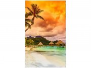 Flis foto tapeta Polinezija MS20211 | 150x250 cm Od flisa