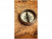 Flis foto tapeta Kompas i karta MS20264 | 150x250 cm