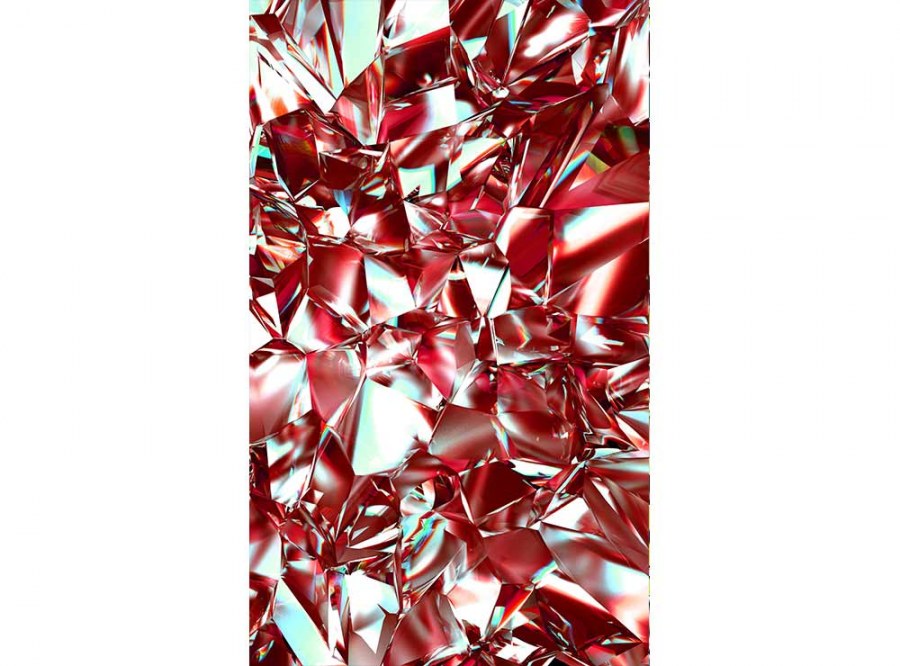 Flis foto tapeta Crveni kristal MS20281 | 150x250 cm - Od flisa