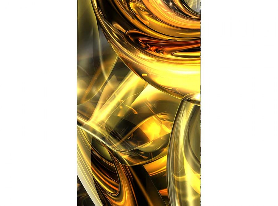 Flis foto tapeta Zlatna apstrakcija MS20291 | 150x250 cm - Od flisa