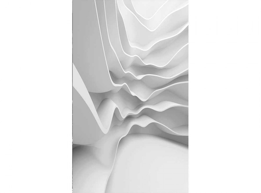 Flis foto tapeta 3D futuristički val MS20295 | 150x250 cm - Od flisa