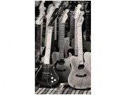 Flis foto tapeta Kolekcija gitara MS20303 | 150x250 cm Od flisa